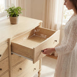 Curva 8-Drawer Double Dresser-Natural