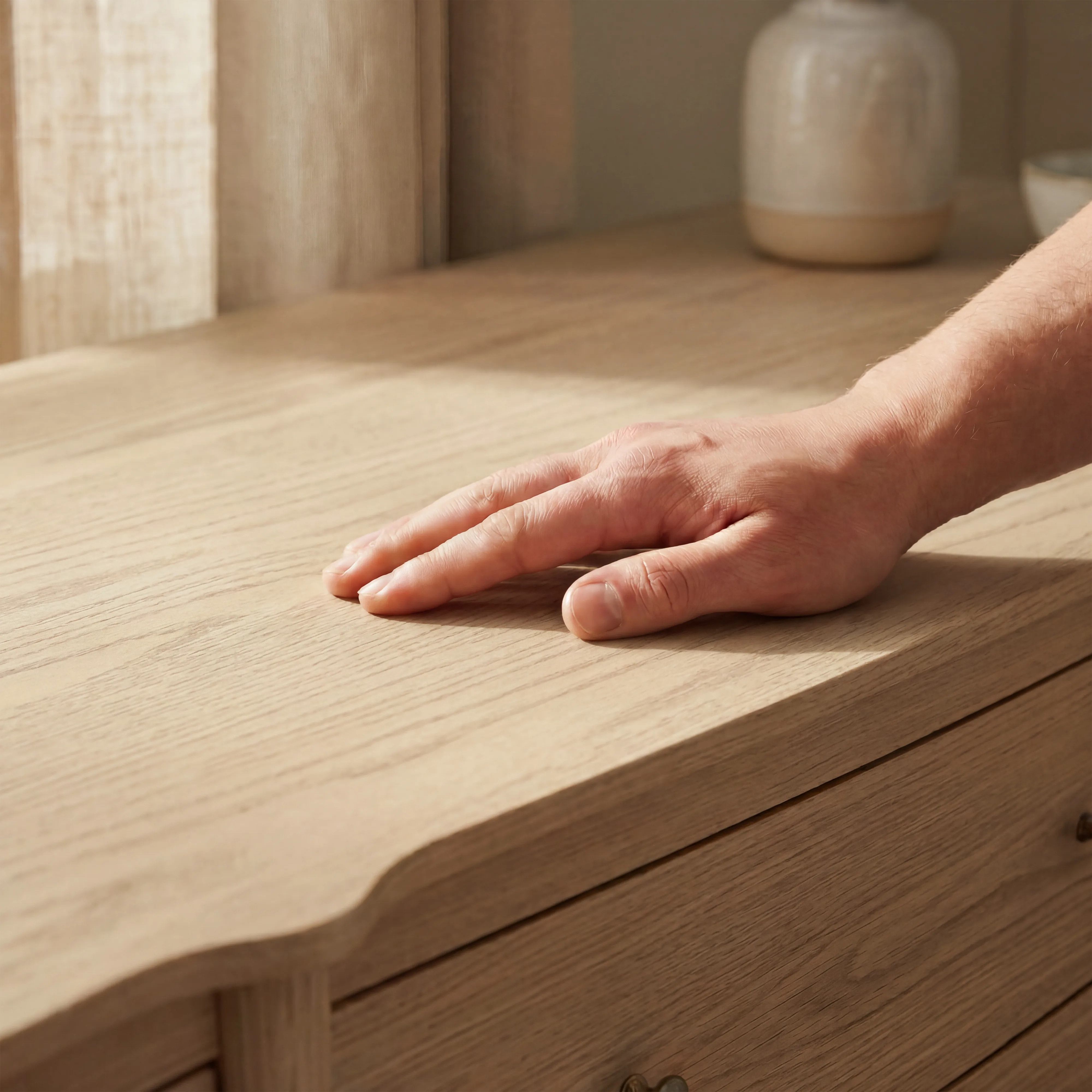 Curva 8-Drawer Double Dresser-Natural