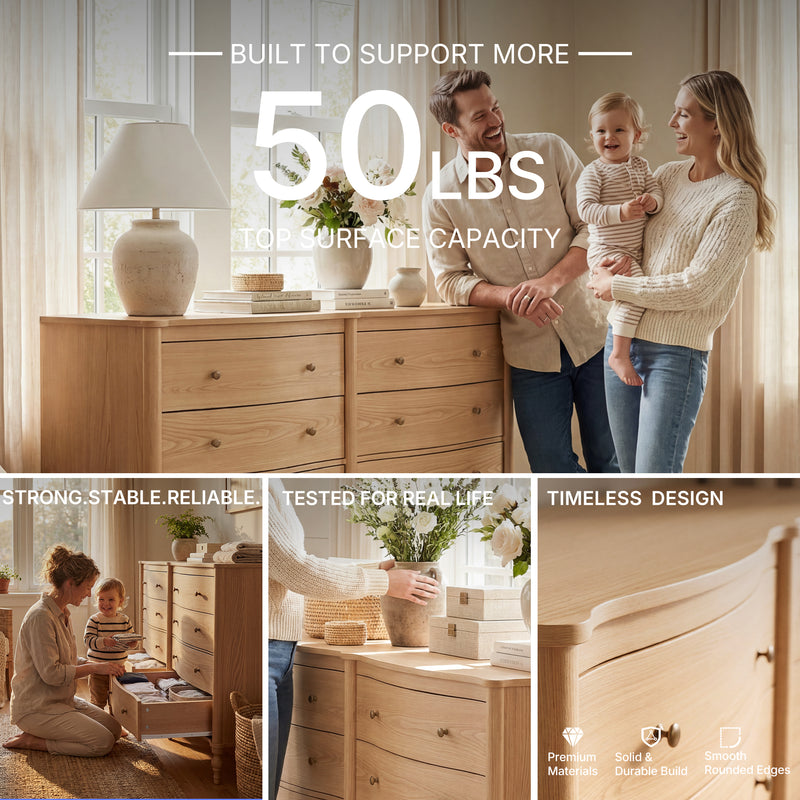 Curva 8-Drawer Double Dresser