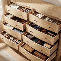 Curva 8-Drawer Double Dresser-Natural