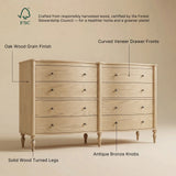 Curva 8-Drawer Double Dresser-Natural