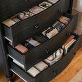 Curva 5-Drawer Chest-Black