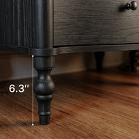 Curva 5-Drawer Chest-Black