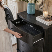Curva 5-Drawer Chest-Black