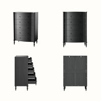 Curva 5-Drawer Chest-Black