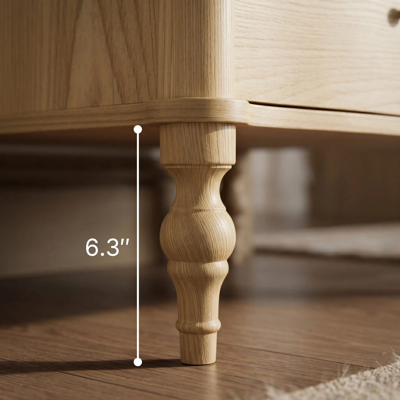 Curva 5-Drawer Chest-Natural
