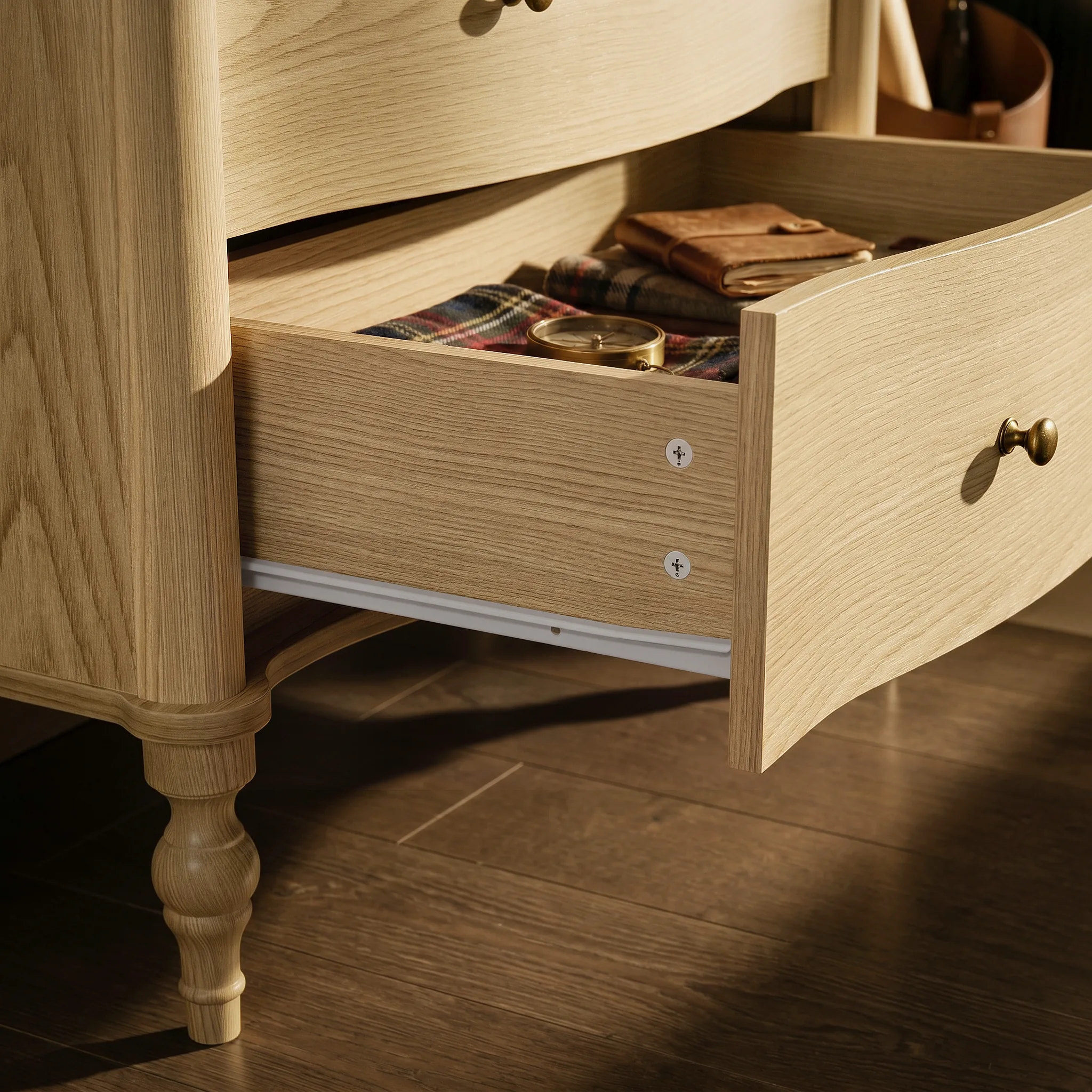 Curva 5-Drawer Chest-Natural