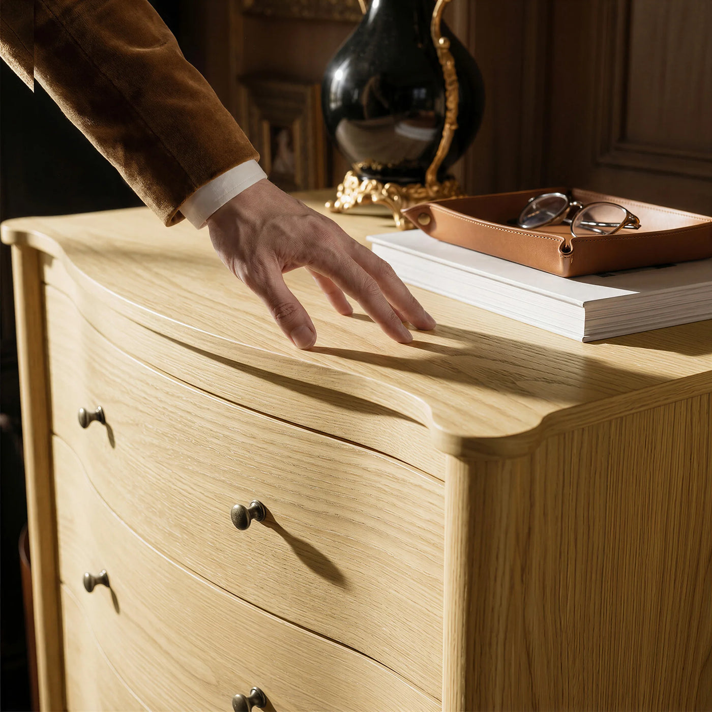 Curva 5-Drawer Chest-Natural