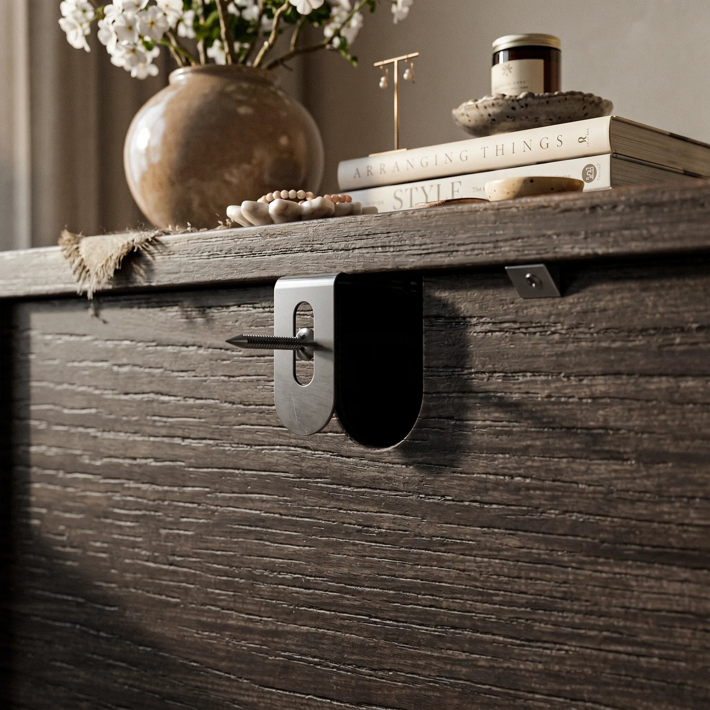 Curva 3-Drawer Nightstand-Black