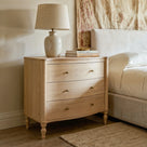 Curva 3-Drawer Nightstand Set of 2-Natural