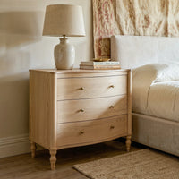 Curva 3-Drawer Nightstand Set of 2-Natural