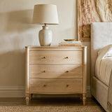 Curva 3-Drawer Nightstand Set of 2-Natural
