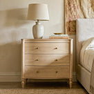 Curva 3-Drawer Nightstand Set of 2-Natural