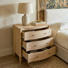 Curva 3-Drawer Nightstand Set of 2-Natural