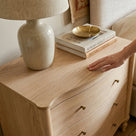 Curva 3-Drawer Nightstand Set of 2-Natural