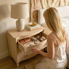 Curva 3-Drawer Nightstand Set of 2-Natural