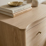 Curva 3-Drawer Nightstand Set of 2-Natural