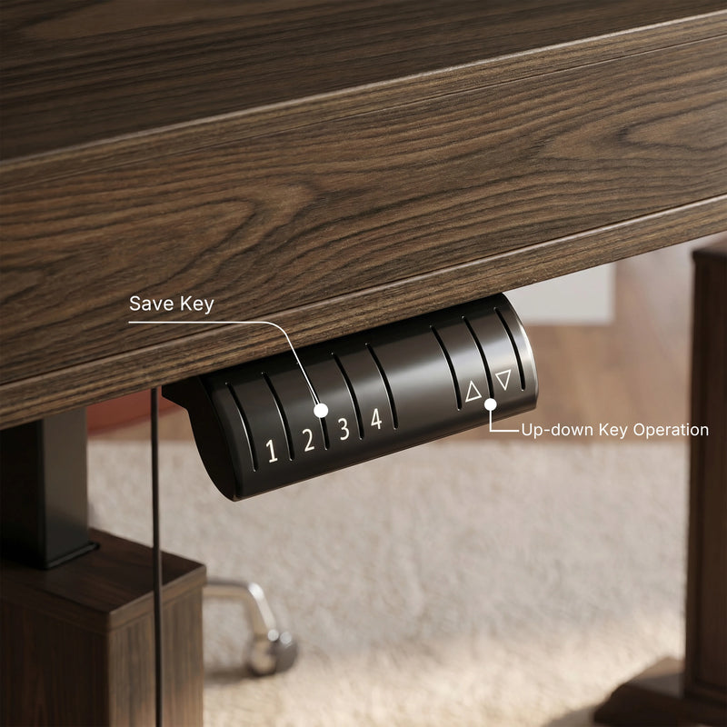 Height Adjustable Standing Desk with Memory Presets and Digital Display