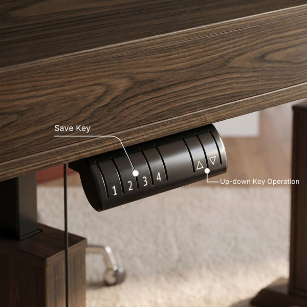 Height Adjustable Standing Desk with Memory Presets and Digital Display