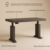 Height Adjustable Standing Desk with Memory Presets and Digital Display