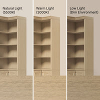 Tall Corner Cabinet with 4-Tier Open Shelves