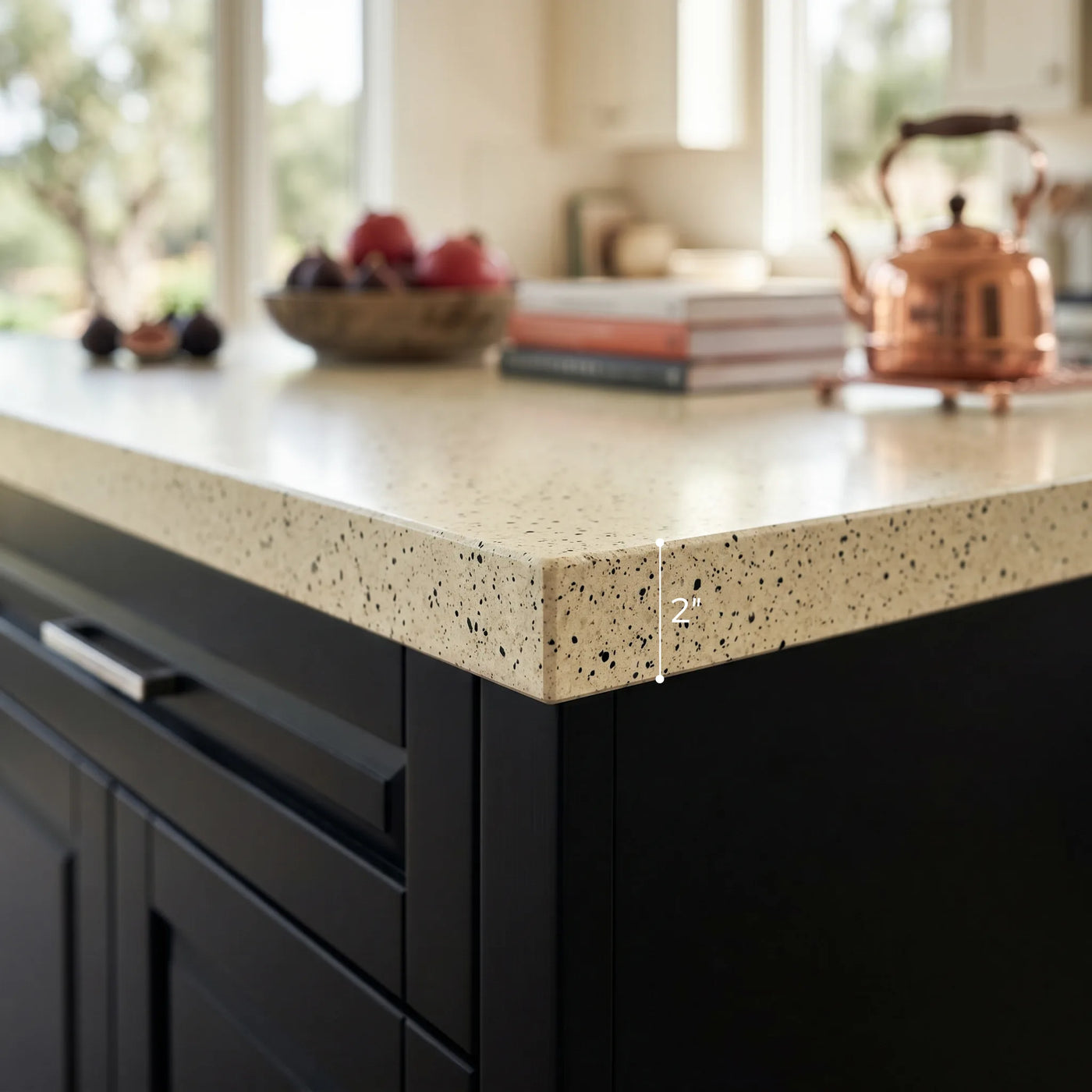 Modern Double-Sided Kitchen Island with Storage and Seating Space-Black