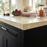 Modern Double-Sided Kitchen Island with Storage and Seating Space-Black