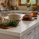 Modern Double-Sided Kitchen Island with Storage and Seating Space-White