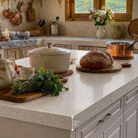 Modern Double-Sided Kitchen Island with Storage and Seating Space-White