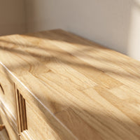 Solid Wood Changing Table with 9 Drawers-Natural