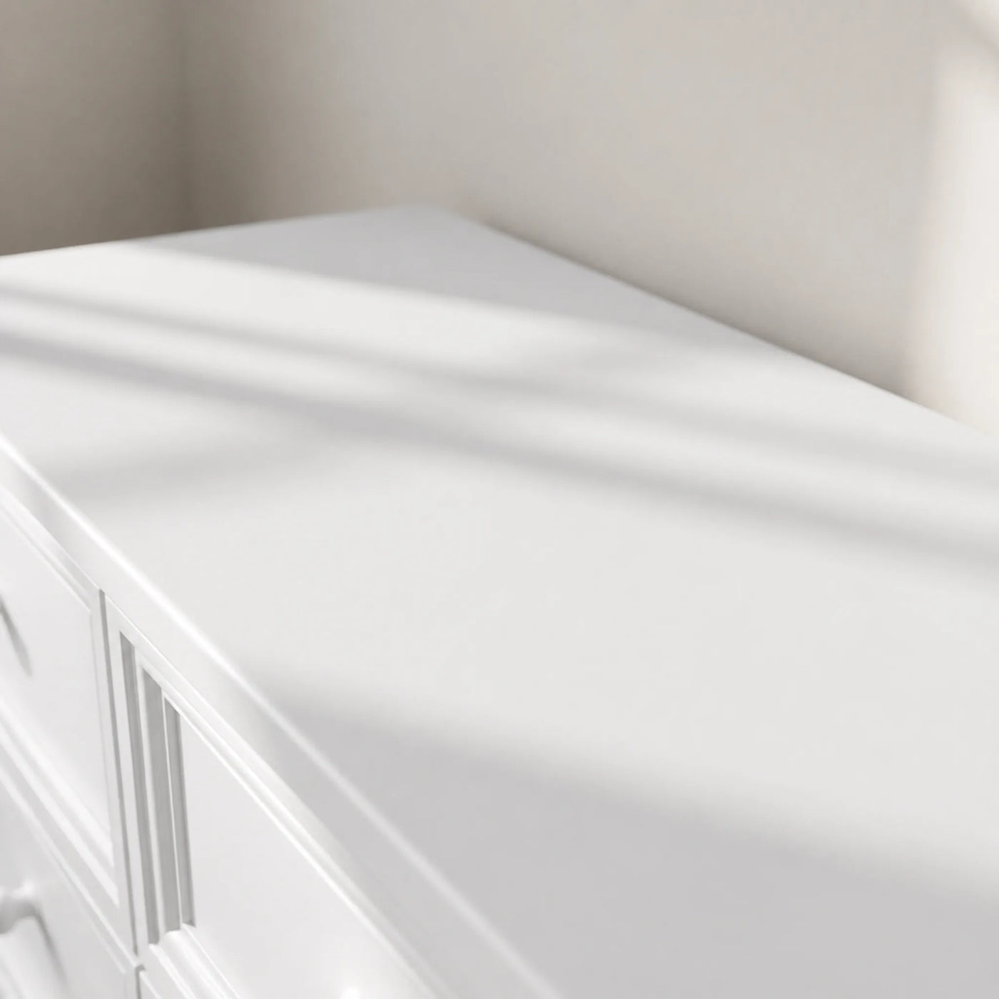Solid Wood Changing Table with 12 Drawers-White