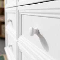 Solid Wood Changing Table with 12 Drawers-White