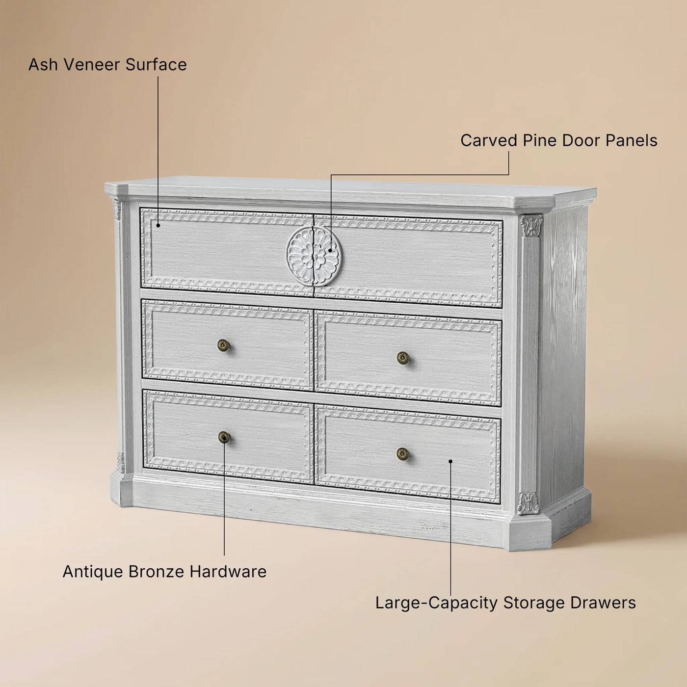 Relievo Carved Drawer Chest