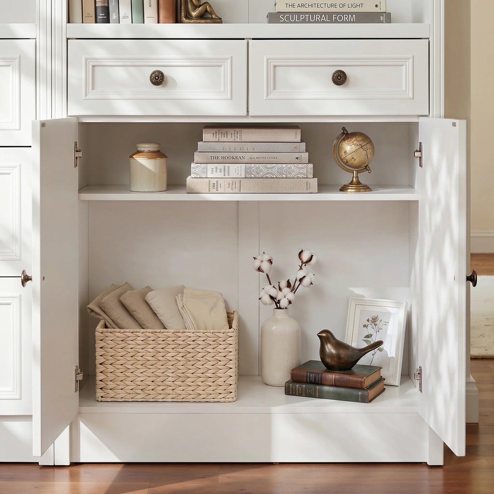  Lower Cabinet Interior Storage Space
