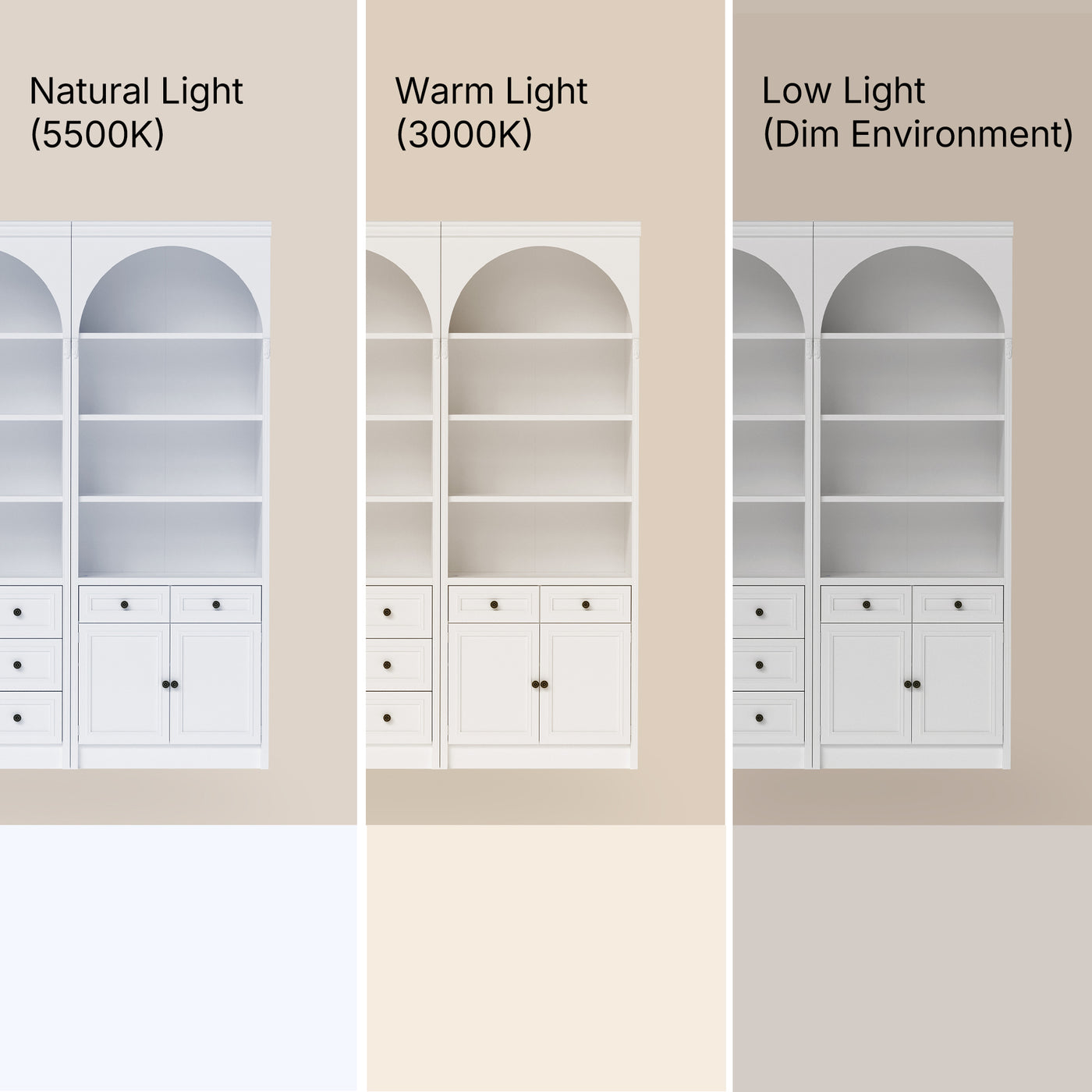 Relievo Grand Arched Storage Display Wall Unit