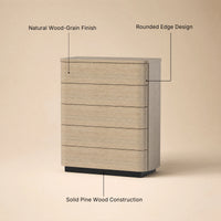 Orbis 5-Drawer Curved Chest
