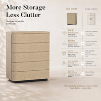 Orbis 5-Drawer Curved Chest