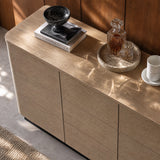 Orbis 9-Drawer Curved Dresser – Oak