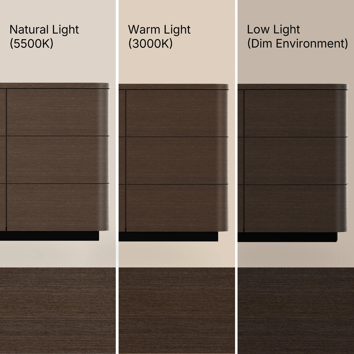 Orbis 9-Drawer Curved Dresser – Black Walnut