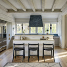 Modern Kitchen Island with Built-In Power Outlet and Dual-Level Tabletop