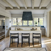 Modern Kitchen Island with Built-In Power Outlet and Dual-Level Tabletop