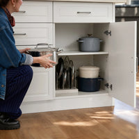 Modern Kitchen Island with Built-In Power Outlet and Dual-Level Tabletop