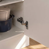 Modern Kitchen Island with Built-In Power Outlet and Dual-Level Tabletop