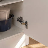 Modern Kitchen Island with Built-In Power Outlet and Dual-Level Tabletop