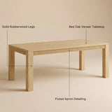 Wave Edge Solid Wood Dining Table