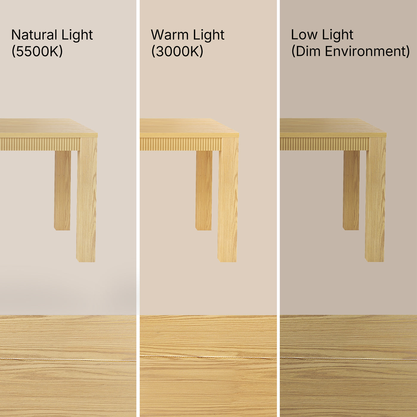 Wave Edge Solid Wood Desk