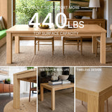 Wave Edge Solid Wood Dining Table