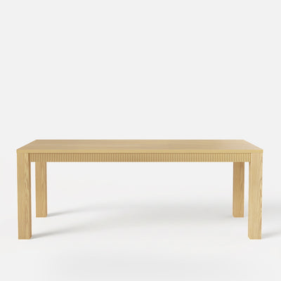 Wave Edge Solid Wood Dining Table