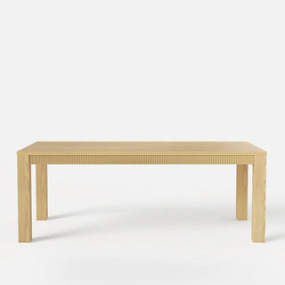 Wave Edge Solid Wood Dining Table