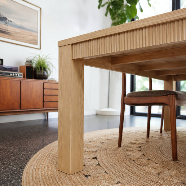 Wave Edge Solid Wood Dining Table